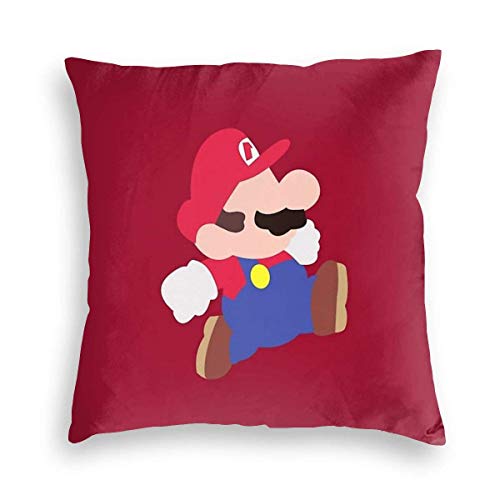 YPPDPP Mario Party (Mario) Velvet Pillow Cases Cubierta de cojín Throw Pillow Cover Funda cojine