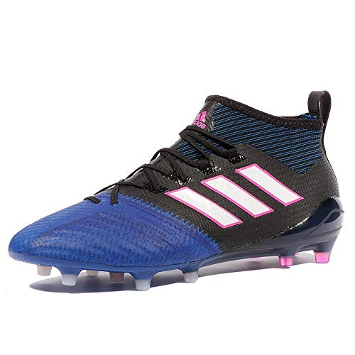 adidas Ace 17.1 Primeknit FG, para los Zapatos de Entrenamiento de fútbol Hombre, 000 Cblack Ftwwht Blue, 42 EU