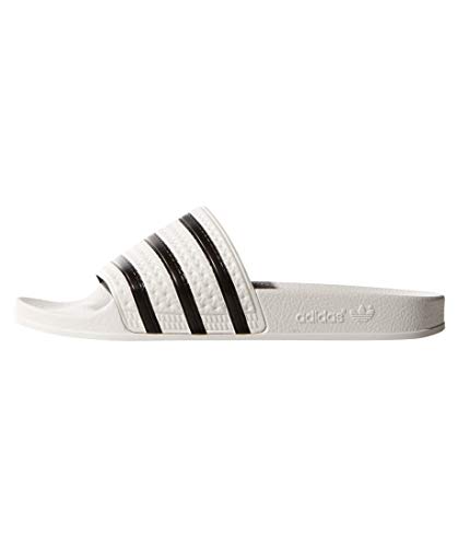 Adidas Adilette, Chanclas Unisex adulto, Blanco (White/Black/White), 48.5