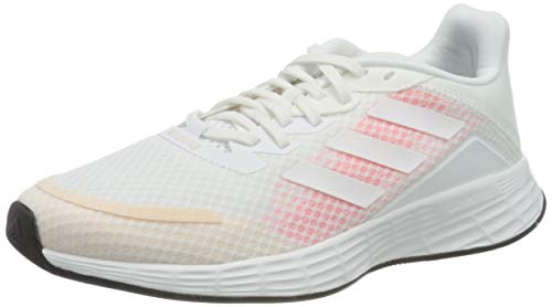 adidas Duramo SL, Sneaker Mujer, Footwear White/Footwear White/Signal Pink, 40 EU