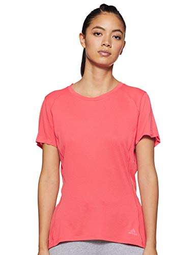 adidas Fran Supernova Short Sleeve tee Women T-Shirt, Mujer, Shock Red, XS