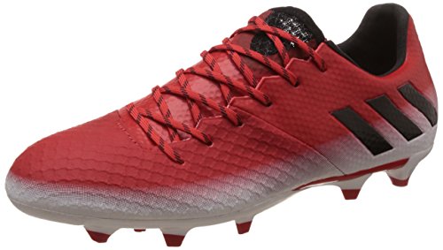 adidas Messi 16.2 FG, Botas de fútbol Hombre, Rojo (Red C Ore Blackfootwear White), 42 EU