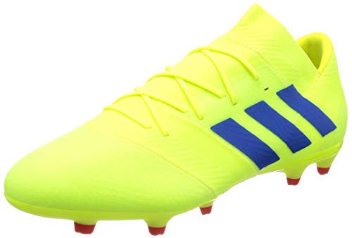 Adidas Nemeziz 18.2 FG, Botas de fútbol Hombre, Azul Rojo Amarillo, 44 EU