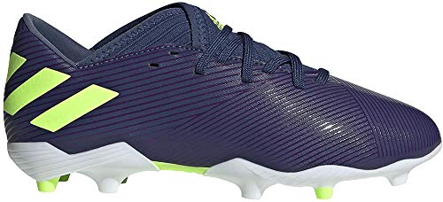 Adidas Nemeziz Messi 19.3 FG J, Zapatillas Deportivas Fútbol Unisex Infantil, Morado (Tech Indigo/Signal Green/Glory Purple), 38 2/3 EU