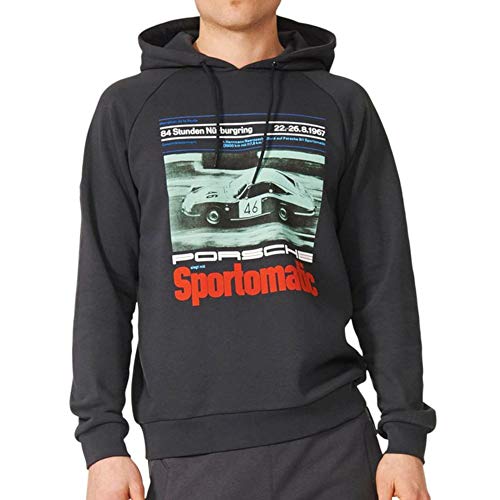 adidas Originals Porsche SPORTOMATIC Hood AZ0894 - Sudadera con capucha Gris (Utility Black). XS