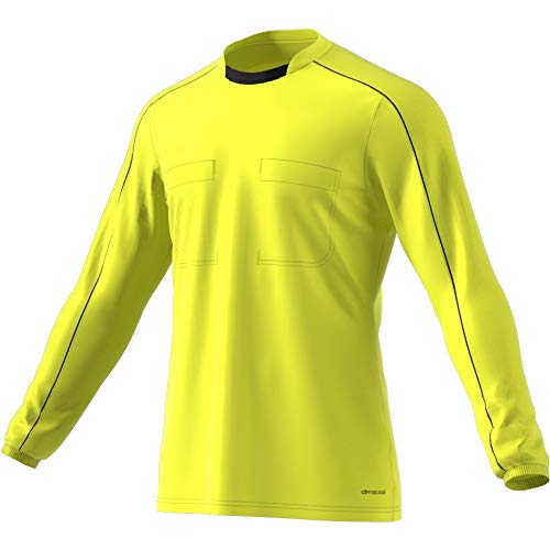 adidas Ref16 JSY LS Camiseta, Hombre, Amarillo (amaimp/Negro), S