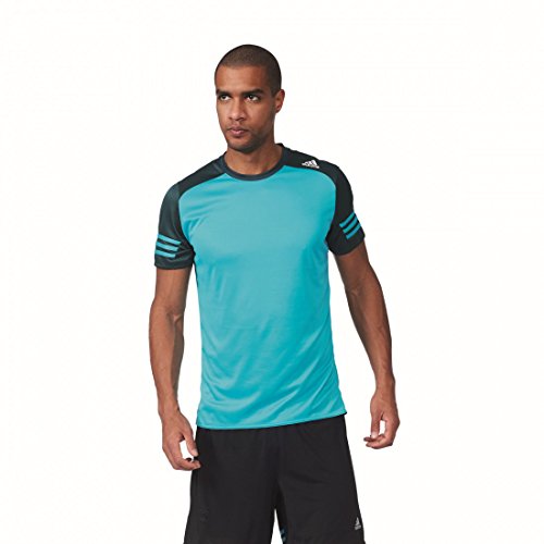 adidas Response tee Camiseta, Hombre, Multicolor (Shock Green S16), L