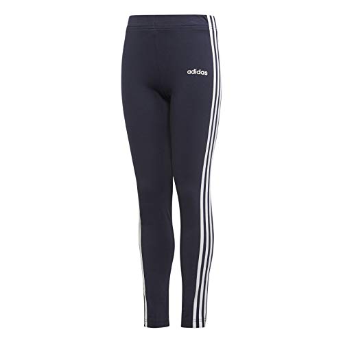 adidas YG E 3S Tight Mallas, Niñas, Legend Ink/White/White, 910Y