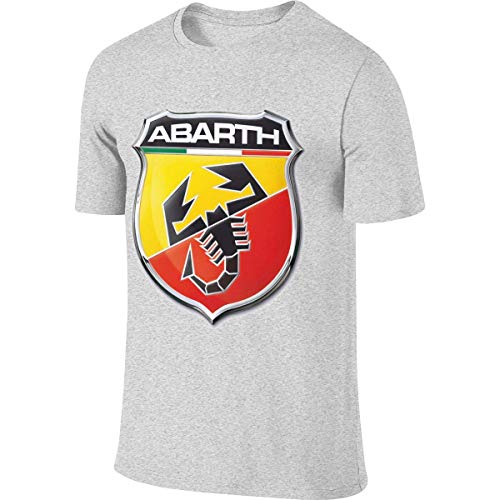 adv Mens Design Classic Top Abarth Automobile Logo Tshirt Camisetas y Tops(XX-Large)