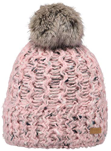 BARTS Womens Euny Knitted Casual Pom Pom Fleece Lined Beanie