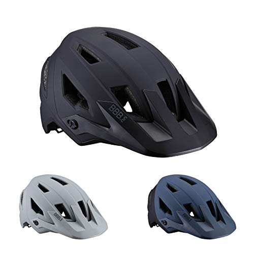 BBB Casco de Bicicleta Unisex de Cycling Shore E-MTB con Visera Ajustable, Casco para Hombre y Mujer, Negro Mate, M (54-58 cm) Schore BHE-59