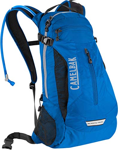 CamelBak Velocity Trail - Mochila de hidratación ligera con depósito crux, azul, sin BPA