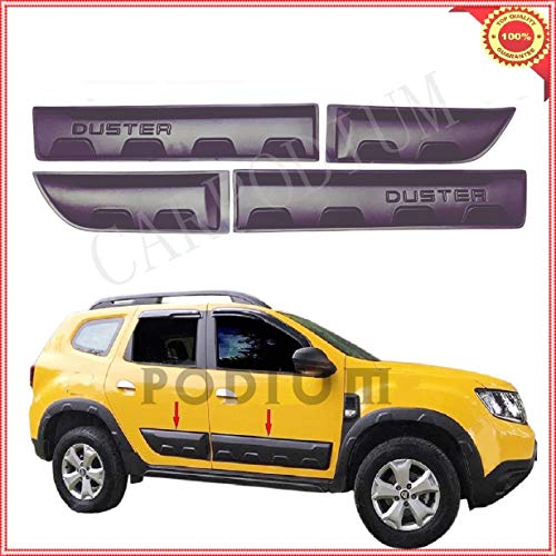 Chrome Protector de puerta lateral Moldura Kit de cuerpo de plástico ABS 4 piezas (Ofroad) para Dacia DUSTER II 2018-UP