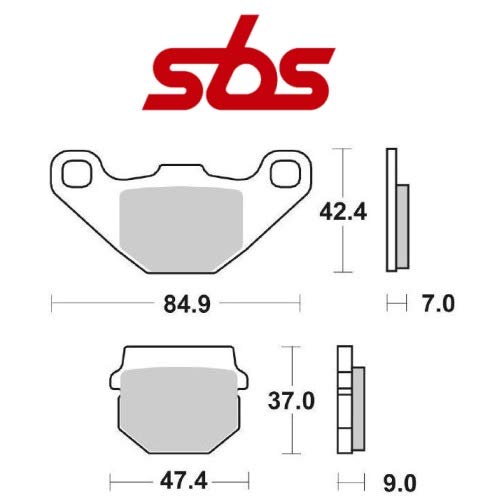 Compatible con ADLY Air Tec 1 2T 50 2006-2009 PASTIGLIA Freno anteriore Pastillas DE Freno SBS 101HF CERÁMICO