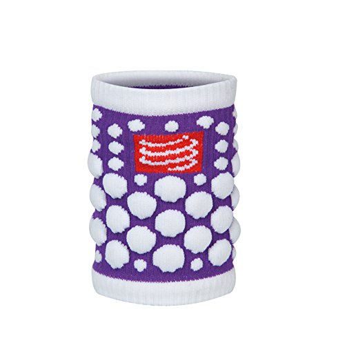 Compressport 3d Dots - Muñequera de fitness para hombre, color morado, talla UK: Talla 42, Tall