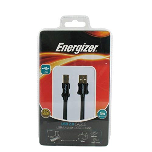 Energizer LCAECUSBAB30 - Cable USB 2.0 de 3  metros