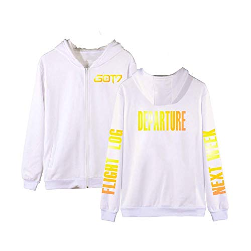 Fittrame GOT7 Merchandise Jacket KPOP Sudadera Abrigo Suelto Sudadera con Cremallera Sudadera