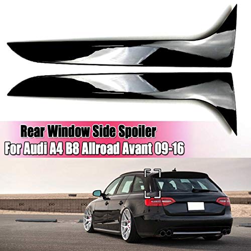 Gloss Black Share Window Side Spoiler Wing for Audi A4 B8 Allroad Avant 2009 2010 2011 2012-2016 Accesorios de Auto de Estilo