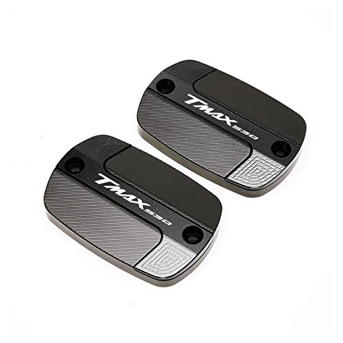 GSZU Accesorios de Motocicleta Freno de Fluido Freno de líquido Tapa de Tapa de Tanque/Ajuste for - Yamaha/Tmax T-MAX 530 (Color : Black)