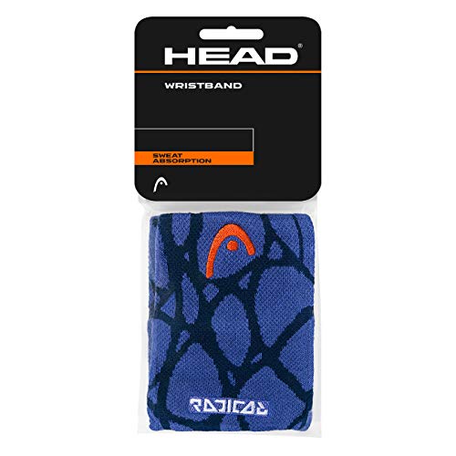 HEAD Muñequera unisex para adultos, 5 pulgadas, color azul marino y azul, talla única