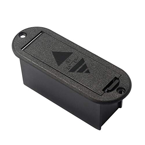 Healifty - Funda para batería profesional de 9 V para guitarra activa Bass Pickup Use, color negro