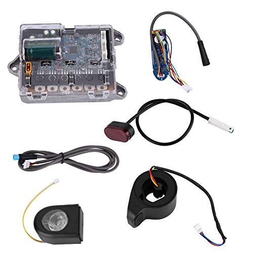 Juego de piezas de la placa de circuito de reemplazo de la placa base de la placa base E-Bike con placa Bluetooth, faro, luz trasera, acelerador, cable para XIAOMI MIJIA M365 Ninebot E-Bicycle