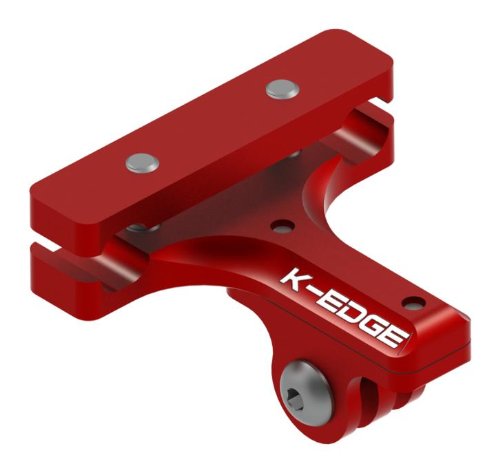 K-Edge GO Big Pro Saddle Rail Mount - Anclaje GoPro Rail de sillín, Rojo