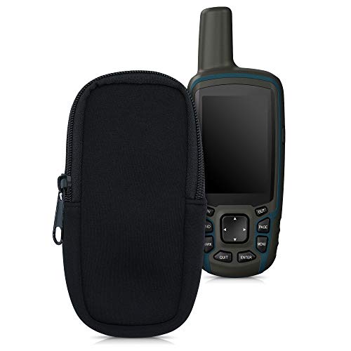 kwmobile Funda Blanda Compatible con Garmin GPSMAP 64sx / 64x - Estuche Protector de Neopreno con Cierre - Negro