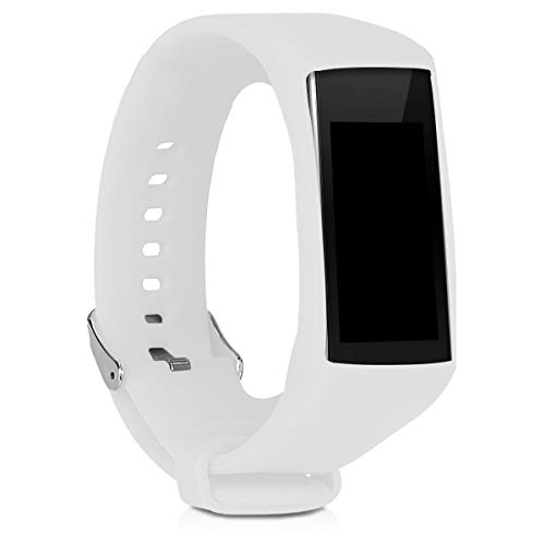 kwmobile Pulsera Compatible con Polar A360 / A370 - Brazalete de Silicona en Blanco sin Fitness Tracker