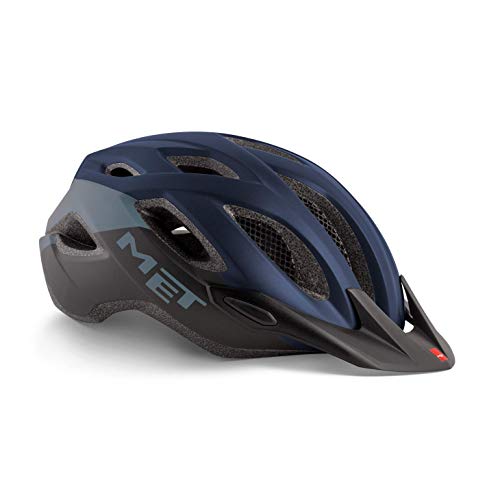 Met Crossover XL(60-64) Casco Montañismo, Alpinismo y Trekking, Adultos Unisex, Multicolor (Azul Negro)