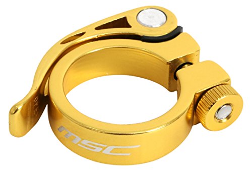 MSC Bikes MSC Quick Binder Aluminium 31.8 mm - Cierre rápido tija de sillín de Ciclismo, Color Oro anodizado