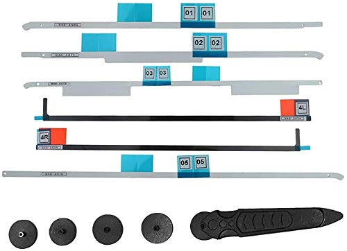 OLVINS Pantalla LCD Tiras Adhesivas+Manija de la Rueda de Apertura Kit de Herramientas de eliminación de Pantalla LCD para iMac 21.5"A1418 (076-1437 076-1416, 076-1422) (2012-Retina 4K 2015)