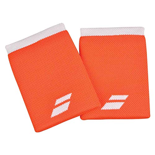 (Orange) - Babolat Unisex Logo Jumbo Tennis Wristband