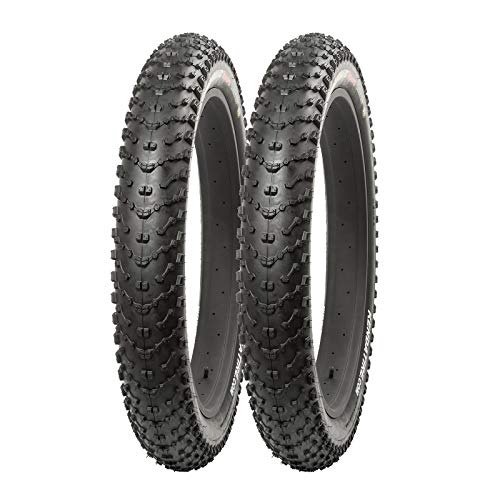 P4B 2 neumáticos Fatbike de 26 pulgadas, 26 x 4,00, 98-559, correas Fat Tires, especialmente adecuados para barro y nieve, en color negro