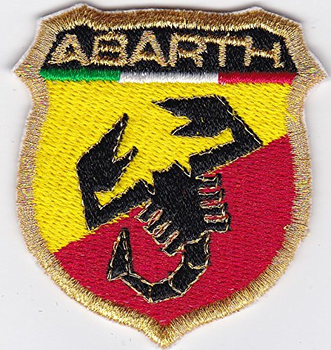 Parche bordado Abarth Logo Racing Motor Tuning 5,5 x 6 cm v.oro -1063 réplica