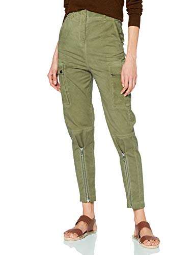 Pinko Aceto Pantalones, Verde (Verde Tramonto U80), 40 (Talla del Fabricante: 44) para Mujer