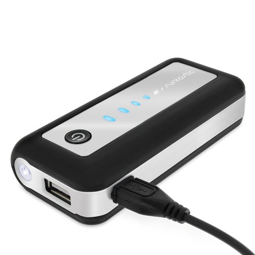 runtastic Batería Externa, Cargador Portátil, USB Power Bank de 5600 mAh para Smartphone, Tablet, MP3 Compatible con Todas Las le periféricos A Carga USB