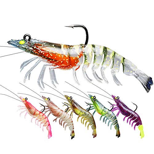 TRUSCEND Señuelos Pesca, Vinilos de Pesca para Lubina Lucio Carpa, Pesca Accesorios Swimbaits Fórmula Japonesa, Anzuelos BKK Ultra Agudos, Jig para Agua Dulce y Mar