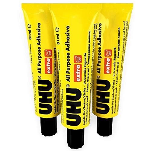 Uhu Multiuso Adhesivo Gel Extra Pegamento - 31ml - Pack de 3 Tubos