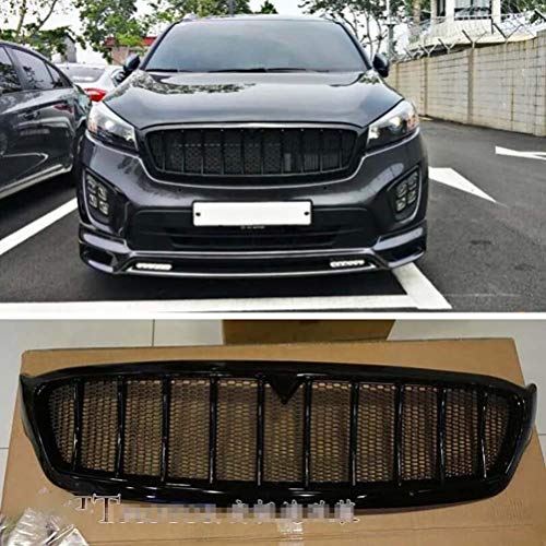 wowowa Parrillas de Carreras de Rejilla de Malla ABS para KIA Sorento 2015 2016 2017