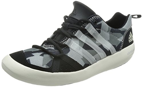 Zapatillas para navegar Climacool Boat Lace, de Adidas, Unisex, BA8397, negro/blanco/gris, 43 1/3