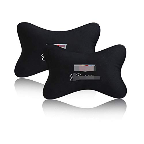 2 Almohadas De AlgodóN Para El Cuello, CojíN Desmontable Para El Asiento Del AutomóVil, Reposacabezas, Soportes Para La Cabeza Del AutomóVil De DiseñO ErgonóMico, Para Cadillac Ats/Bls/Sts, Etc.