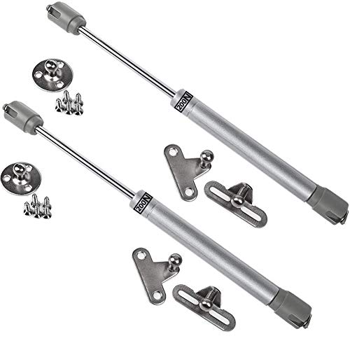 2 x Amortiguadores de Gas, BETOY Resorte de Gas, 200N/20kg 270mm Pistones a Gas Muebles Cocina Amortiguador de Resorte Soporte de Compresión para Puertas Armario