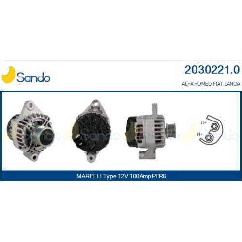 2030221.0 Sando (RS)-(CAS) Alternador Alfa Romeo