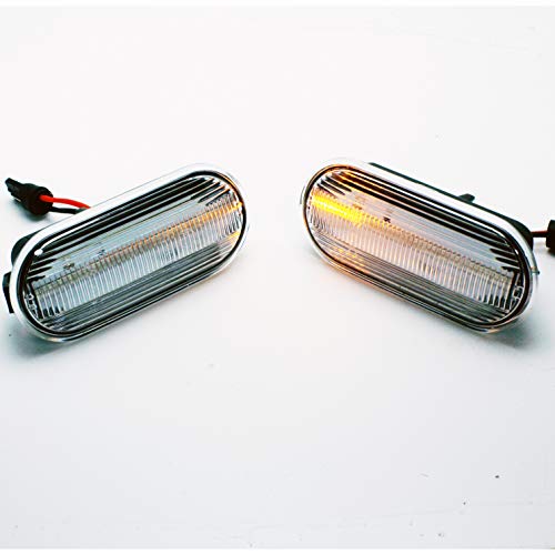 2x LED LUCES INTERMITENTES DINAMICOS LATERALES CLAROS REEMPLAZO SEAT LEON IBIZA GOLF E4 MOT TÜV ITV