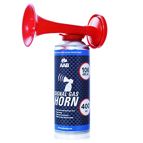 AAB Cooling Signal Gas Horn 400ml - Fanfarria Muy Fuerte, Bocina Barco, Bocinas de Aire, Trompeta Futbol, Bocina Sirena, Air Horn