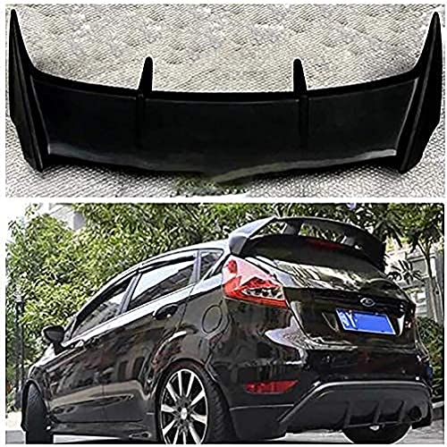 ABS Coche Alerón Trasero para Ford Fiesta Hatchback 2009-2015, Car Rear Spoiler Cola Lip ala Accesorios, Auto Trunk Techo Decorativos