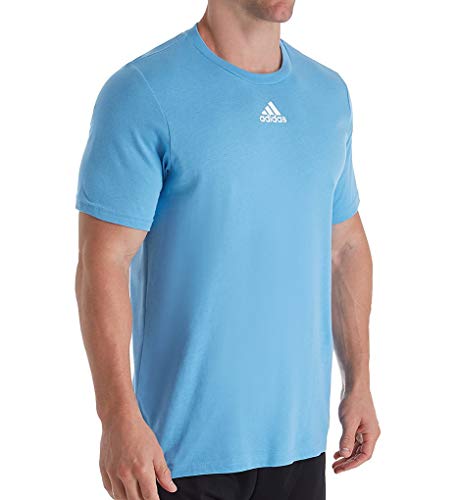 Adidas Amplificador de manga corta para hombre, XL, Azul claro