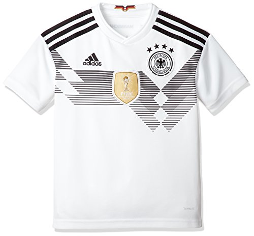 adidas DFB Home 2018 Camiseta de Equipación, Niños, Blanco/Negro, 164-13/14 años