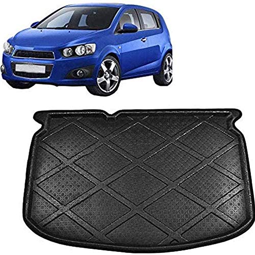 AJJZX Alfombra de Revestimiento de Maletero de Coche, Adecuada para Chevrolet Aveo T300 Hatchback 2011-2015, Accesorios Decorativos Impermeables y antisuciedad